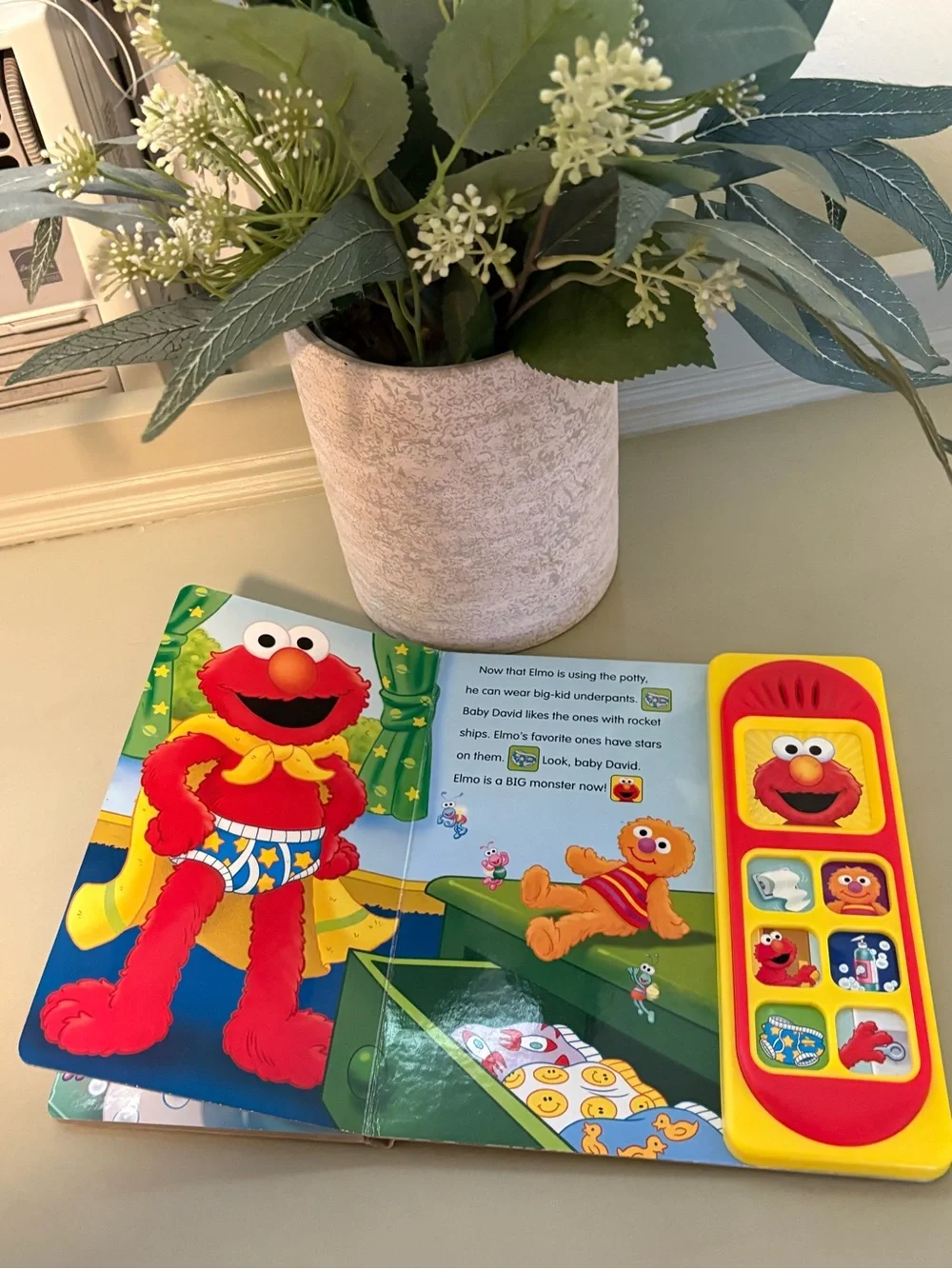 Sesame Street Elmo Potty Training Sound Book - Red,  & Night Night Elmo
